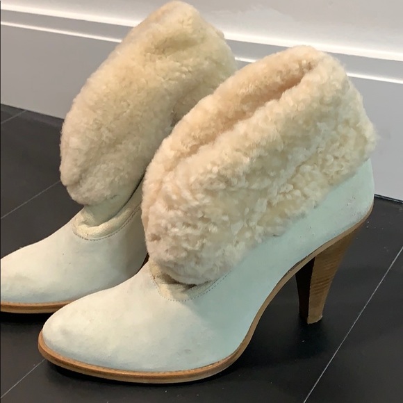 Shearling Suede Bootie - Picture 1 of 5